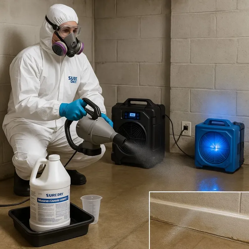 Sanitization and Odor Removal process in Kingsford Heights, IN